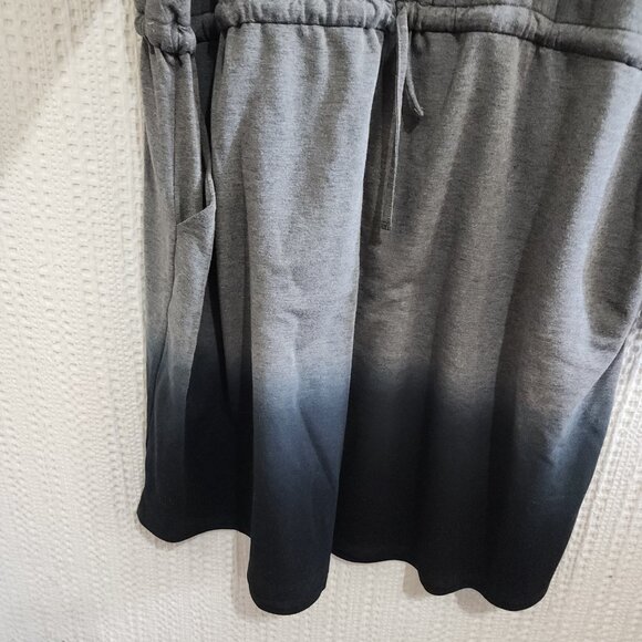 Torrid Plus Size Off-Shoulder Skater Dress  French Terry Heather Grey Dip Dye 4X - Picture 7 of 13